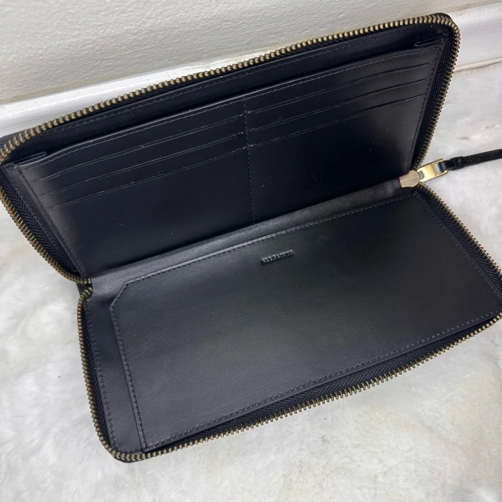 All Saints black leather
